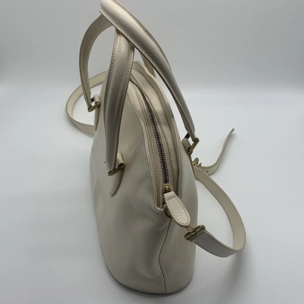 Vintage Coach Classic White Leather Bag - Picture 4 of 16